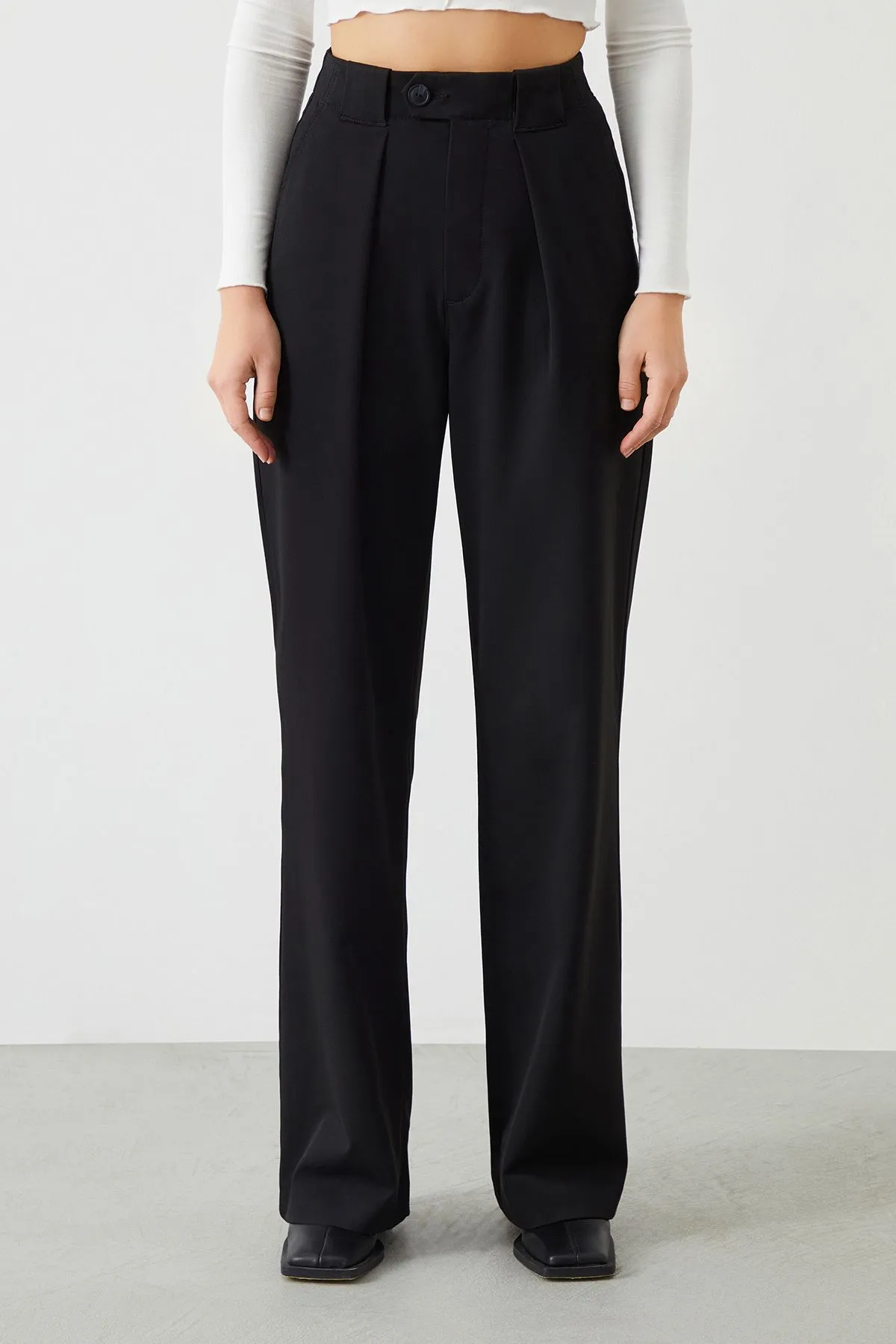 Juliet Palazzo Fit Black Women's Chino Pants