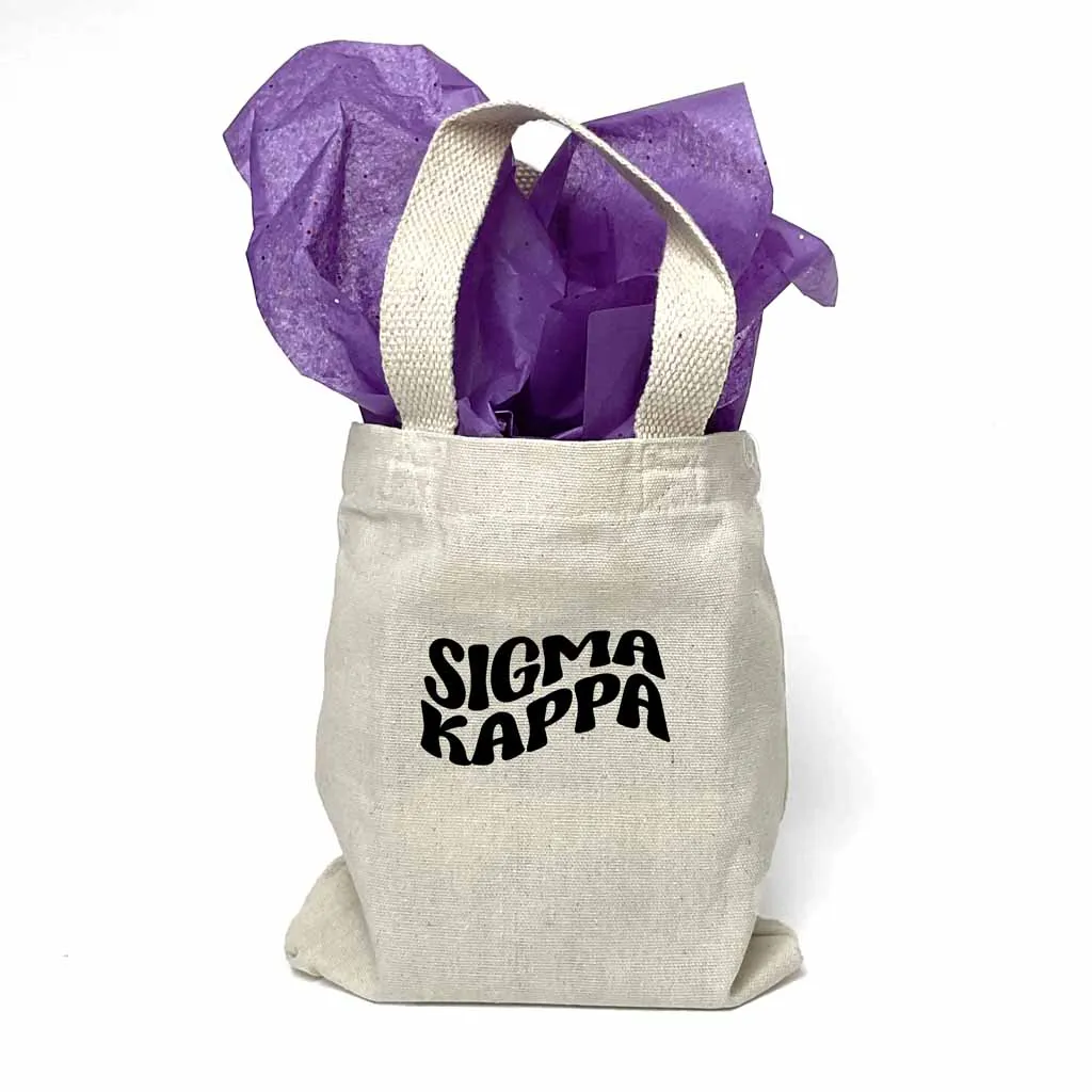 Sigma Kappa Mod Sorority Name Mini Tote Gift Bag