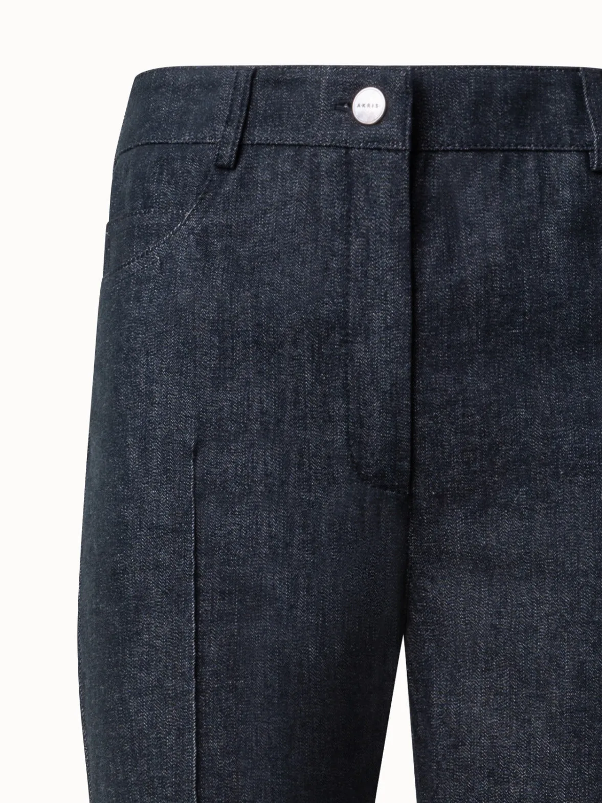 Bootcut Hose aus Baumwoll-Stretch-Denim