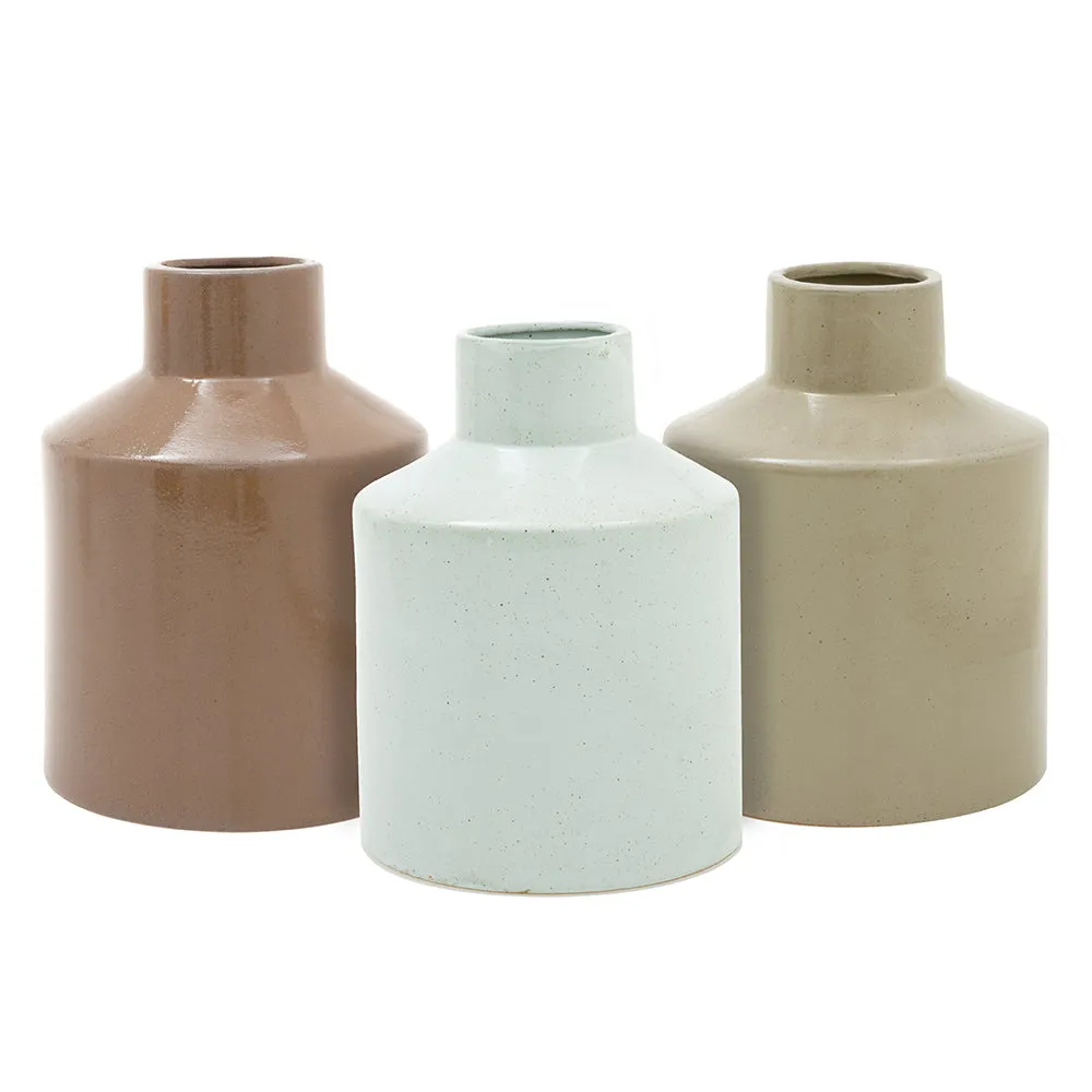 Speckled Porcelain Vases