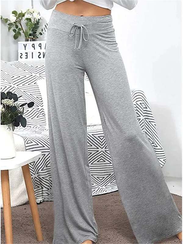 Comfortable Cotton Lounge Pants for Women in Elegant Black and Wine